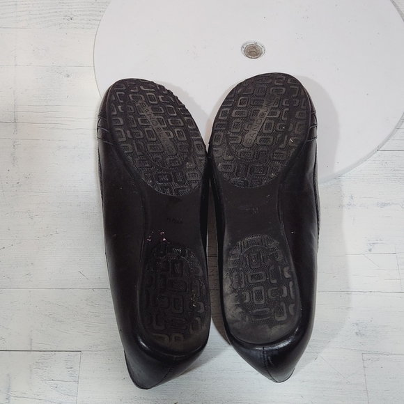 BANDOLINO Black Leather Ballet Flats Size 8.5M - Picture 8 of 12
